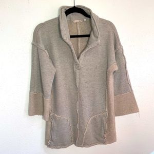 Shabby chic tunic. Beige terry, size S from Soft Surroundings.